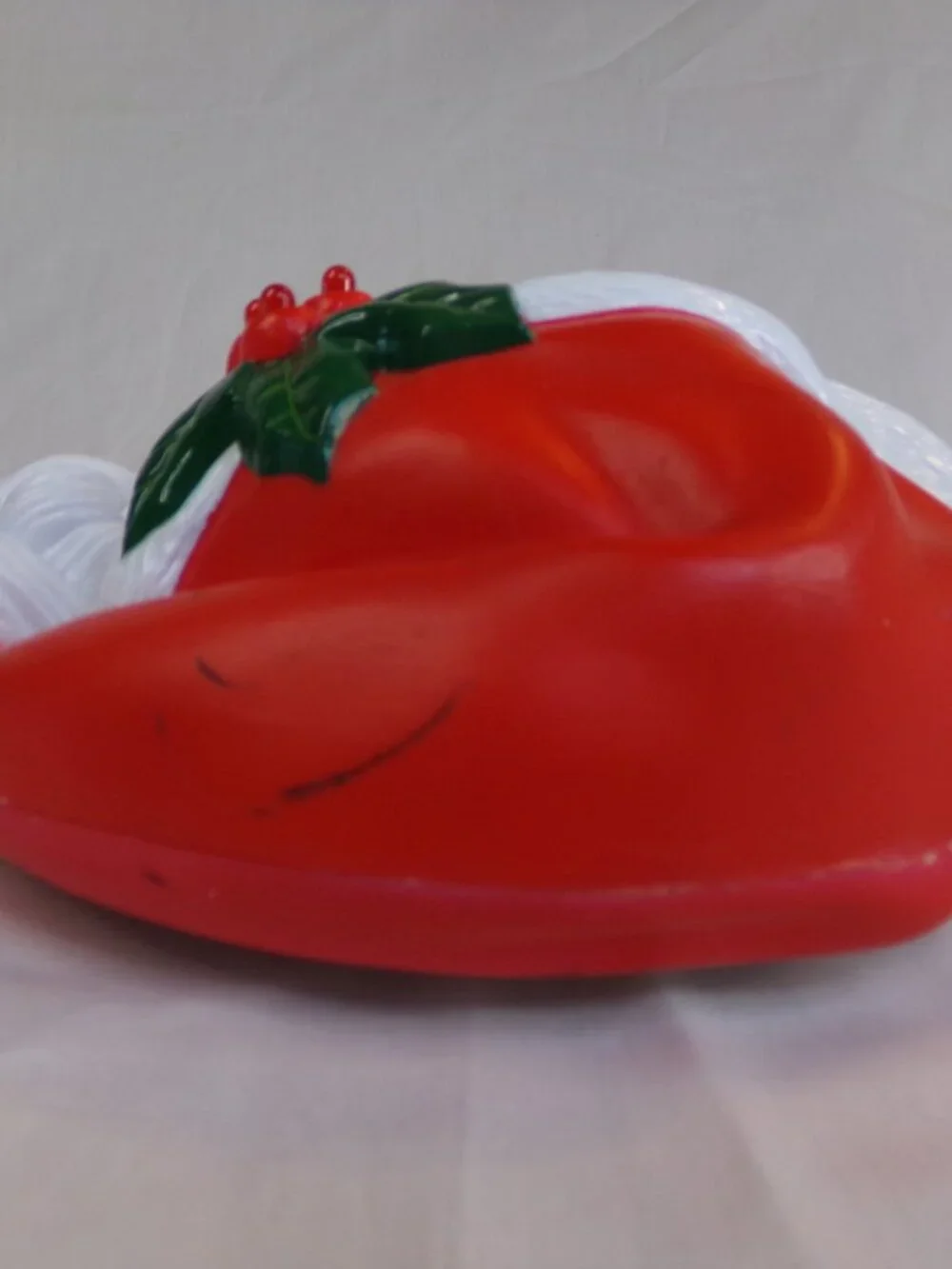 Vintage Santa Claus Christmas Hanging Decor Plastic Molded 1995